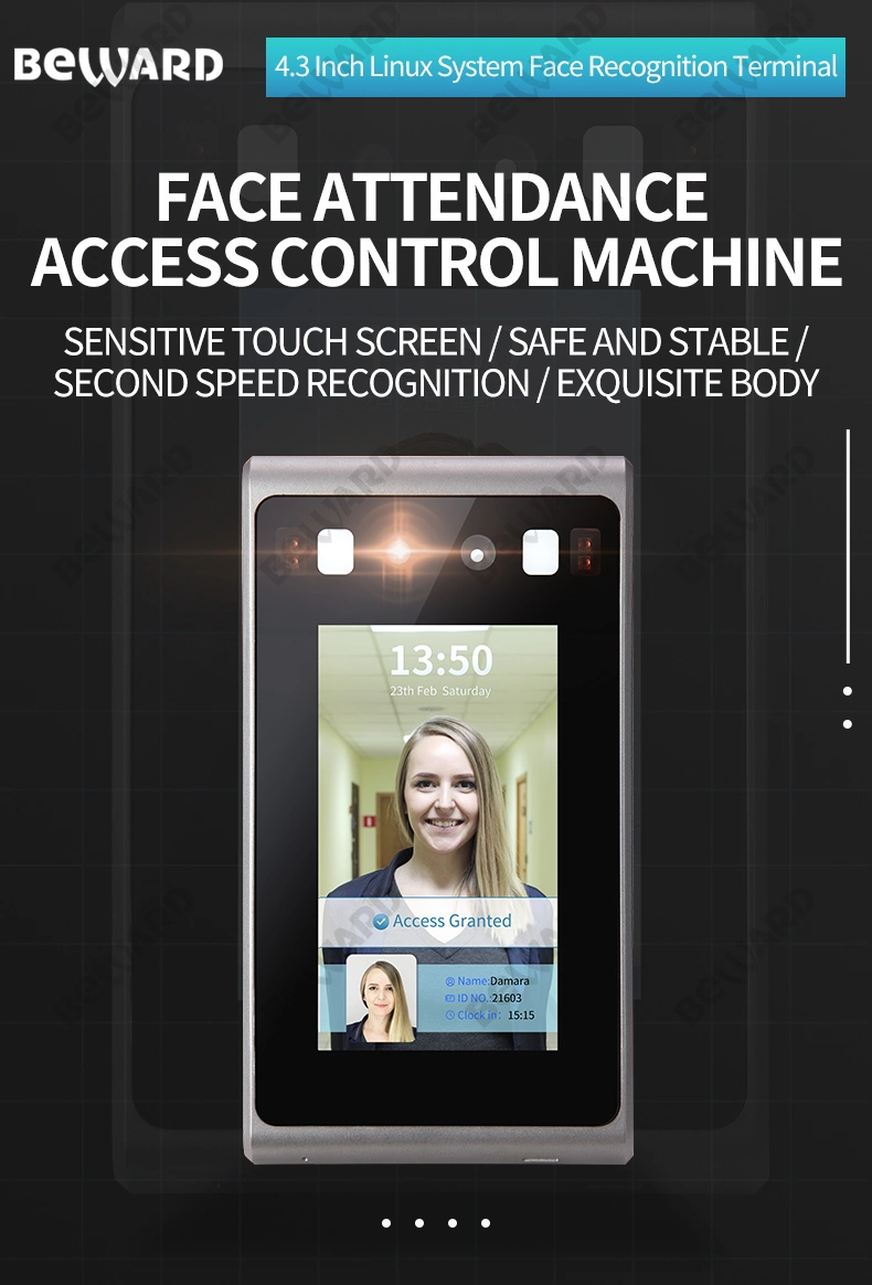 Smart Security Devices Biometric Recorder Face Recognition Time Attendance System Elevator Access Control