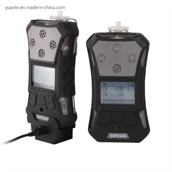 IP68 Waterproof 4 Gas Meter Portable Multi-Gas Detector Lel, Co, H2s, O2 Gas Analyzer