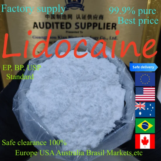 99% Purity Local Anesthetic Raw Powder Lidocaine Hydrochloride/Lidocaine Base Tetracaine Benzocaine Procaine Powder USP/Ep/Cp CAS 73-78-9 with Best Price