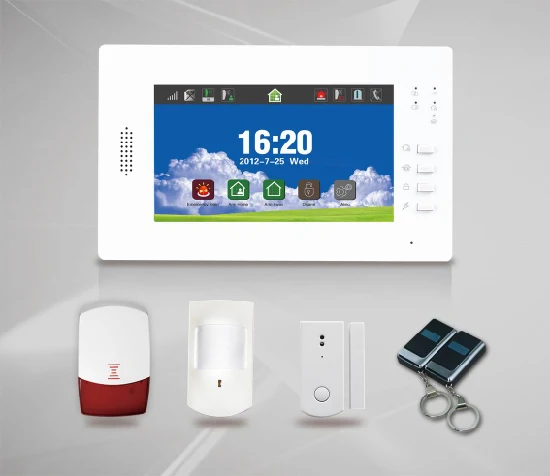 Anti Theft Intrusion Wired Wireless Smart Burglar PSTN WiFi GSM Alarm System for Home Security (ES-X6)