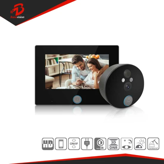 Banovision Support Tuya APP Visual Interphone Door Bell 4.3/ 7 Inch Smart Video Doorbell Intercom System Smart Security System